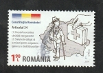 Stamps Romania -  6420 - La constitución rumana. Protectora de los derechos de los ciudadanos