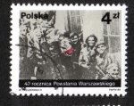 Sellos de Europa - Polonia -  Levantamiento de Varsovia, un grupo de insurgentes