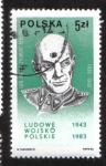 Sellos de Europa - Polonia -  Ejército del Pueblo Polaco, 40 Aniv. General Zygmunt Berling (1896-1980)