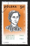 Stamps Poland -  Ejército del Pueblo Polaco, 40 Aniv. Wanda Wasilewska (1905-1964)