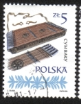Stamps Poland -  Instrumentos musicales, Polaco (1), Dulcimer