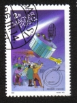 Stamps Hungary -  Cometa Halley, Suisei japonés y grabado alemán