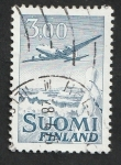 Sellos de Europa - Finlandia -  3 - Avión Douglas DC 6
