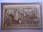Sellos de America - Estados Unidos -  Debates,Lincoln y Stephan A. Douglas (1858)- Sesquicentenario de Lincoln