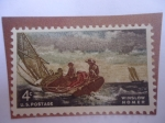 Stamps United States -  Pintor, Winslow Homer (1836-1910) - Oleo:Brisas arriba