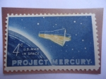 Stamps United States -  Hombre estadounidense en el espacio - capsula Espacial