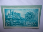 Sellos de Europa - Espa�a -  Ed:1789 - Unión Interparlamentaria - Mallorca 1967-Catedral-Emblema