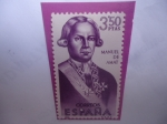 Stamps Spain -  Ed:1756 - Manuel de Amat y de Junient (1755-1761)- Serie:Exploradores y Colonizadores de América.