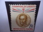 Stamps United States -  Simón Bolívar, luchador por la libertad sudamericana- Serie:Campeones por la libertad