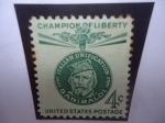 Stamps United States -  Giuseppe Garibaldi(1807-1882) Militar Italiano - Serie: Campeones de la libertad.