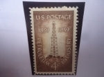 Stamps United States -  Petroleum Industry  (1859-1959)- Oil Derrick