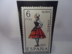 Stamps Spain -  Ed:1767- Costumbres Regionales- ALAVA - Serie:Joven con Costumbres de Alava