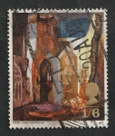 Stamps United Kingdom -  544 - Pintura, Ruinas de la Iglesia de Saint Mary le Port, por John Piper