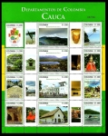 Stamps Colombia -  DEPARTAMENTOS DE COLOMBIA - CAUCA