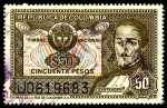 Stamps : America : Colombia :  TIMBRE NACIONAL - SANTANDER - SERIE "J"