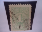 Stamps Colombia -  Numero 1 - serie: Número y Escudo de Armas - (1904)