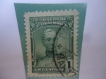 Stamps Colombia -  Bolívar - Serie: 1944