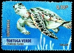 Stamps : America : Guatemala :  TORTUGA VERDE
