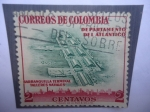 Stamps Colombia -  Barranquilla Terminal Talleres Navales - Departamento del Atlántico.