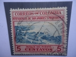 Stamps Colombia -  Intendencia de San Andrés y Providencia - Paisaje del Puerto.