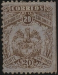 Stamps : America : Colombia :  Escudo antiguo de la  República de Colombia.