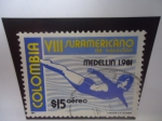 Stamps Colombia -  VIII Juego Suramericano de Natación- Medellín 1981-8a Edición