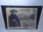 Stamps Colombia -  Homenaje al Presbitero Rafael Almanza, 1840-1927.