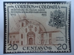 Stamps Colombia -  III Centenario del Colegio Mayor de Nuestra Señora del Rosario-Bogotá, 1653-1953 - Capilla y Escudo