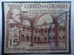 Sellos de America - Colombia -  III Centenario del Colegio Mayor de Nuestra Señora del Rosario-Bogotá, 1653-1953 - Claustro y Estatu