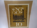 Stamps Germany -  Primera Locomotora a Vapor-Serie:125 aniv.de los ferrocarriles-Vapor 