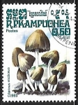 Sellos de Asia - Camboya -  Setas - Coprinus micaceus