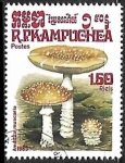 Stamps Cambodia -  Setas - Amanita Muscaria