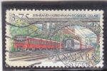 Stamps Denmark -  JERNBANEN KOBENHAVN-ROSKILDE