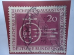 Stamps Germany -  Schlacht Auf Dem Lechfeld 10.August 955- Batalla en el Lecfeld-Ciudad Augsbur