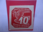 Stamps Germany -  Deutsches Reich-Bohmen . Mahren - Cechy a Morava - Bohemia-Moravia - Gremios y Moravia - Paloma mens