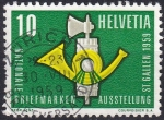 Stamps Switzerland -  exposición filatélica St. Gallen 1959