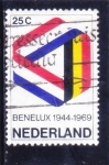 Stamps Netherlands -  BENELUX 25 ANIVERSARIO
