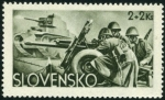 Stamps Slovakia -  Soldados