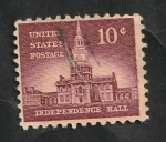 Stamps United States -  615 - Edificio de la Independencia, Filadelfia 