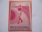 Sellos de Europa - San Marino -  Trote-Maratón - Rep. Di San Marino - Pro Sport 2nd set- Eventos Deportivos.