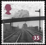 Stamps United Kingdom -  FERROCARRILES