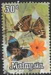 Stamps : Asia : Malaysia :  mariposas