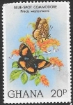 Sellos de Africa - Ghana -  mariposas