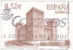 Sellos de Europa - Espa�a -  CASTILLO DE AGUAS MANSAS(43)