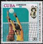 Sellos de America - Cuba -   XXII Juegos Olímpicos, Moscú, 1980