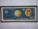 Stamps Hungary -  Szovjet Hioldraketa - Geofizikai ËV - Misil Lunar Soviético -Sonda Espacial a la Luna