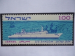 Stamps Israel -  S/S Shalom- Viaje Inaugural del Transatlántico.