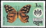 Stamps Bhutan -  mariposas