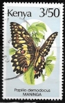 Stamps Kenya -  mariposas