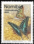 Stamps : Africa : Namibia :  mariposas